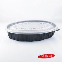 타원찜용기 해물찜용기 찜포장용기 아귀찜포장 배달용기 SD타원용기 중 100세트, 백색