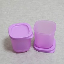 타파웨어 싱싱블럭 반찬통 미니찬통 보관용기 이유식용기l 110ml 보라 2P