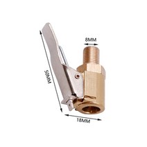 타이어 노즐 자동차 펌프 팁 타이어 밸브 타이어 인플레이션 밸브 커넥터 클립 온 어댑터 액세서리 클립 유형 노즐 변환, 나사산 8mm