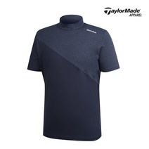 [테일러메이드]남성 배색 하이넥 반팔티셔츠 TMTHK2919-915
