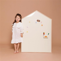 [노리터보드] 릴리후스 원톤 M 유아 자석 칠판 보드 화이트보드 자석 교구, 아이보리(본체)+내츄럴(프레임)