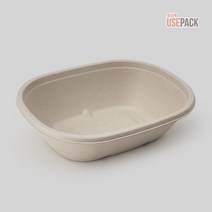 포장도시락 친환경 펄프용기 타원형620 300개BOX, 1box, 300개
