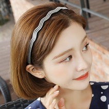미스21 물결2줄 헤어밴드 머리띠