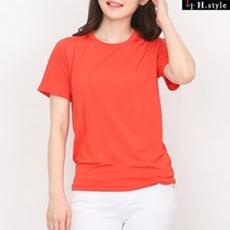 H스타일 (KH)KU1020스판덱스라운드반팔티