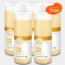 고미네 국산 100% 마늘가루 무첨가 천연조미료 분말, 80g(조미료통)5개