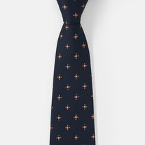 다나 패턴 네이비 넥타이