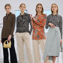 마르조 로질리 시크블라우스 네이비체인