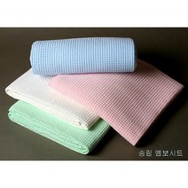 송림엠보침대시트 지압시트, 1매, 싱글 하얀색