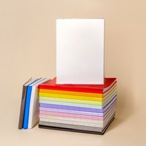쓰임을 생각한 노트 모눈 유선 무지 드로잉북, 무선 / B5 (Large), PVC 커버 - 07. 스칼렛