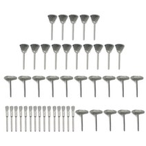 15/45 조각 와이어 휠 와이어 브러시 금속 녹 제거 버핑 휠 액세서리, 45pcs, 1개