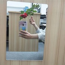 아크릴거울 비정형거울 플라스틱 거울 무용실 무테 밀착 전신거울 요가경 깨지지 않는, 01 2.0MMx20CMx30CM일반원각