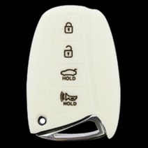 아슬란 그랜저HG 싼타페TM 제네시스DH 실리콘 스마트키케이스 보호 차량 여자 키홀더 자동차용 보관 남성용 차키 악세사리 남자 가방 여성, 레드