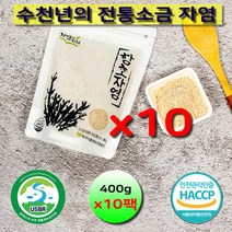 구운소금 함초소금 자염소금 10팩 순천만함초 퉁퉁마디 순천만함초자염소금 400g 순천만함초 미네랄