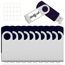 32GB USB 플래시 드라이브 10팩 JBOS 메모리 스틱 회전 기타 USB2.0 펜드리브 썸 지퍼 점프 (블랙 + 블루), 4GB_Black