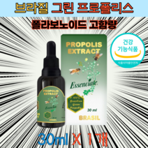 구강 향균 향산화 브라질 그린 프로폴리스 30ml x1병 폴라보노이드 고함량 원액 영양제