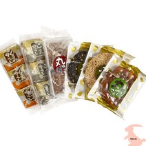 백화점화과자 연양갱 양갱세트 일본화과자 【미요시도 공식】해피 체험 ·전병 세트 플러스1 (, 유베시  호두 · 깨 전병  둥근 참깨 흰