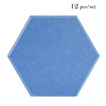Nikooo 음향 단열재 12 PCS 방음 벽 패널 홈 스튜디오 소음 데코 도어/침실 사운드 흡수 액세서리, CHINA, 1.2cm High density + Large hex