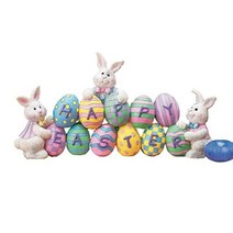 말 돌 정원 비너스 그리스 조각상 피에타 호랑이 동물 코끼리 대리석 청동 강아지 거북이 조형물 인테리어 부활절 봄 토끼 탁상 장식 귀여운 공예 토끼 인형 홈 장식 축제 용품, c 스타일