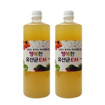 유정룡효소과학 행복한유산균이엠 1병 EM 먹는이엠, 2병, 1L
