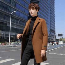 하프 모직 코트 남·가을 트렌드 항피아 멋쟁이 고급스런 트렌치코트