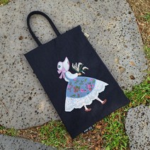 나일론 패브릭 퀼트소녀 천 가벼운 작은 손목가방 보세 파우치가방 JNGRWRI