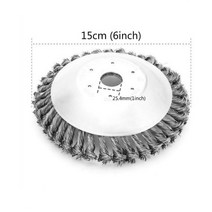 부탄가스예초기 잡초제거기 수동잔디깍기 풀뽑는기계 1 세트 150mm200mm 스틸 와이어 트리머 헤드 및 기어 박스 고정 키트 잔디 브러시 커터 잔디 깎는 기계 용 제초 183, 협동사, 6인치