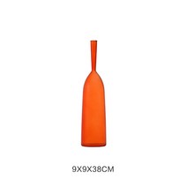 거실장식화병 모란디 북유럽풍 컬러 3대 양성함 꽃병 응접실이 있다 티테이블 침실 현관 실내 수반 2262070554, 오렌지색 색 유리화병