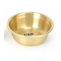 브랜드없음 양푼이 다라이 믹싱볼 샐러드볼 양은 그릇 16.5cm