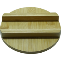 [홈쇼핑방송정품 미니압력가마솥 소모품 ] 5분 바로밥 누룽지 가마솥 1-2인용 나무세트/고무패킹/스텐솥/손잡이/투명캡, 나무뚜껑(0.8L용)