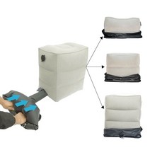 캐스퍼 차박 모닝 레이 평탄화 발쿠션 휴대용 빛 빠른 풍선 발 받침대 베개 자동차 버스 비행기 여행 잠자는 발판 베개 저장 풍선 가방 222, 기아