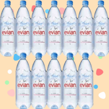 에비앙 1L 12개 물 먹는샘물 생수 휴대용물 가정용, 1Lx12개