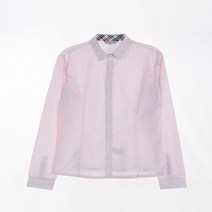 z001지앤제이 각카라 핑크 여자 동복 블라우스 교복