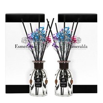에스메랄다 디퓨저 1+1 600ml 대용량 답례품 플라워 생화 선물세트 디퓨저 방향제, 화이트 머스크_에디션 2set