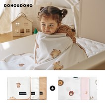 [도노도노] 사계절 블랭킷 2종 (뱀부코튼블랭킷 + 라이트블랭킷), 리틀애니멀/헬로베어