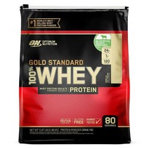 옵티멈 골드 스탠다드 웨이 프로틴 단백질 바닐라아이스크림 5.64 파운드 Optimum Gold Standard 100% Whey Protein Vanilla 5.64 lb, 1개