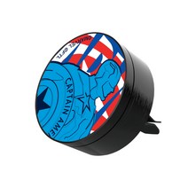 마블 라인아트 캡틴아메리카 원형 차량용방향제 STRD-42, 화이트머스크