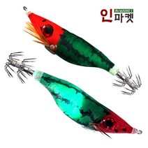 씨타임 LED에기 발광 전자 쭈꾸미 갑오징어 문어 에기, LED에기옥수수 레드