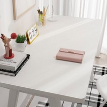 양면 방수 가죽 한샘 홀리라이트 책상보호덮개 데스크매트, 피치/오렌지