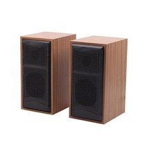 자작스피커 우드 나무 인테리어 USB 전원 PC 컴퓨터 스피커 서라운드 사운드 여러 장치용 목재 유선 볼륨 제어 미니 오디오 스피커, a