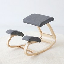 마켓비 ARON 자세교정 허리디스크 무릎의자, 그레이 5838.4857