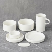 [블룸엣홈] 코튼 1인 식기홈세트 7P (색상선택), 색상:02_그린