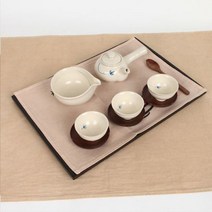 청화베이지 3인 교육용 다기세트(유아용세트) 712746EA, 본상품선택