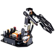 SunFounder 로봇 키트 4 축 서보 제어 롤 암 180도 회전 어린이 및 성인을위한 Arduino 장난감과 호환 가능한 전자 프로그래밍 가능 RollArm20