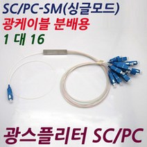 SC/PC 광스플리터 1대16
