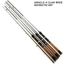 싸파 [싸파] 미라클-X CLAW 루어대 662MSP 코르크 손잡이 카본재질 꺽지부터 우럭까지 공략, 선택완료