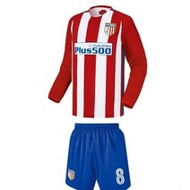 렉시 굿템 LX13 아틀레티코 홈형 축구유니폼 레드 축구복 상하의 세트