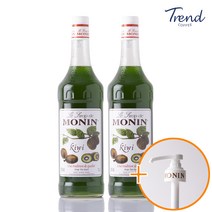 모닌 키위 시럽 1000ml 2개+모닌 전용 시럽펌프 1개(트루시트러스 사은품)