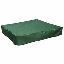 스퀘어 샌드 박스 방수 210d 옥스포드 헝겊 모래 구덩이 먼지 커버 drawstring 정원 sandpit 커버와 방진 보호, 200x200CM, 210D-그린