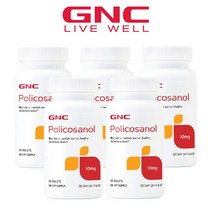 GNC 지엔씨 폴리코사놀 10mg 60정, 5팩