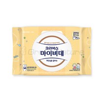 크리넥스 마이비데 키즈 화장실용 물티슈 캡형, 42매, 5팩